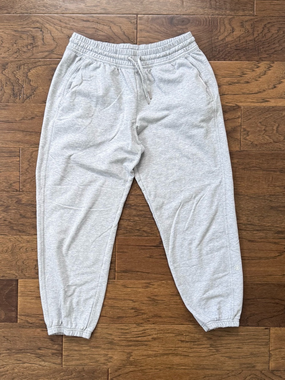 GUC Athleta Retroterry Mid Rise Jogger Grey Heather Small Petite